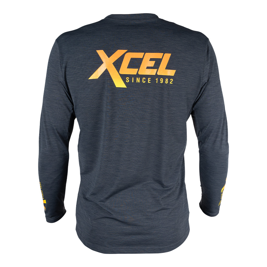 Men's Heathered Ventx Retro Long Sleeve Relaxed Fit UV