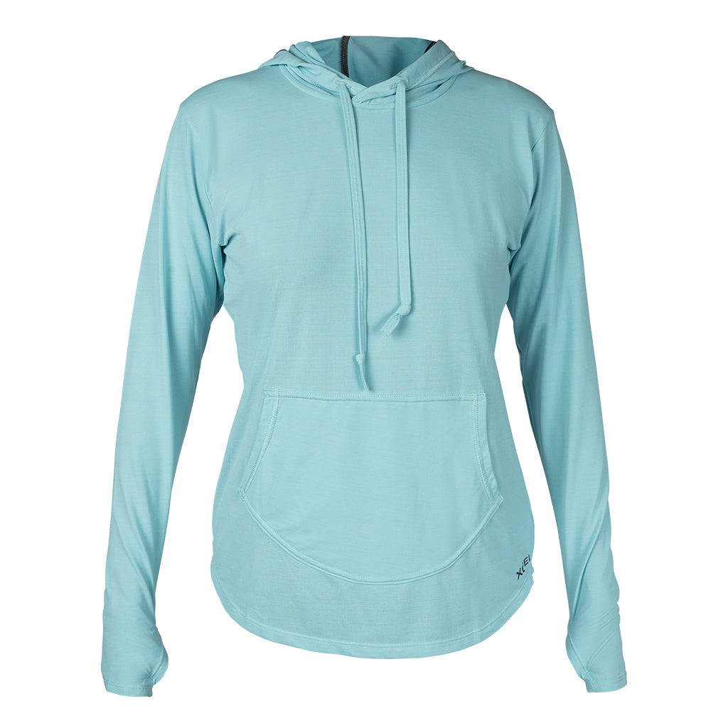 Women's Heathered Ventx Long Sleeve Hooded Relaxed Fit UV